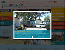 Tablet Screenshot of camping-soirdete.com